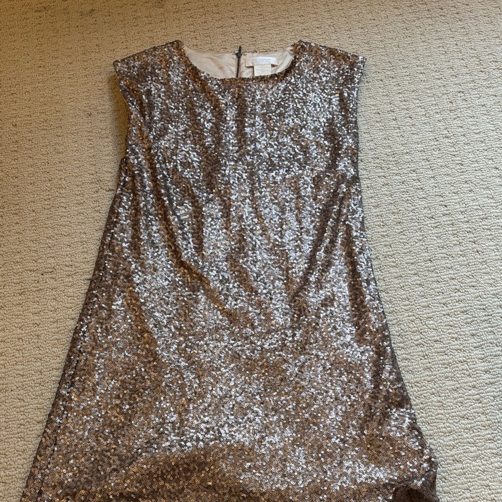 MM Couture Silver Sequin Mini Dress